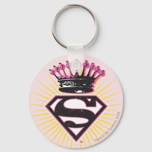 Supergirl-Logo met Crown Sleutelhanger (Voorkant)