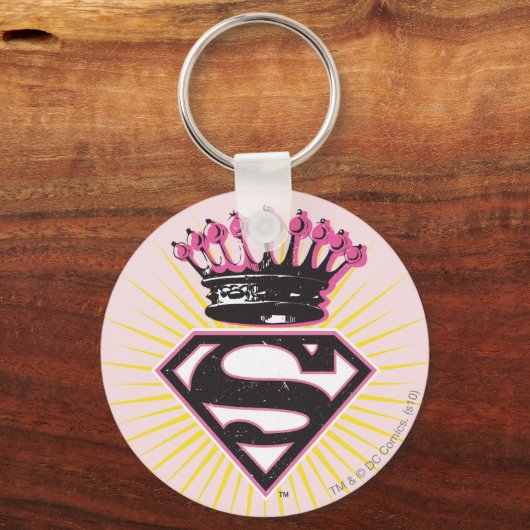 Supergirl-Logo met Crown Sleutelhanger (Voorkant)