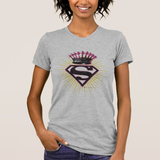 Supergirl-Logo met Crown T-shirt (Voorkant)