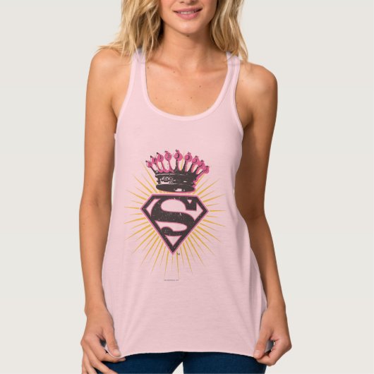 Supergirl-Logo met Crown Tanktop (Voorkant)