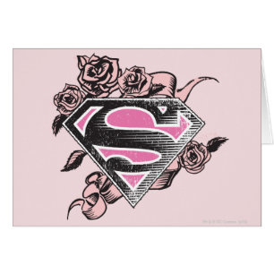 Supergirl Logo met Rozen