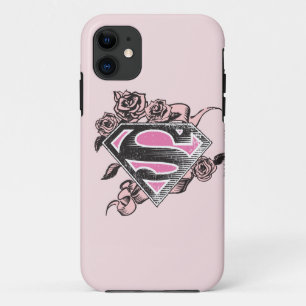 Supergirl Logo met Rozen Case-Mate iPhone Case