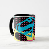 Supergirl Logo Pattern & Polka Dots Mok (Voorkant links)