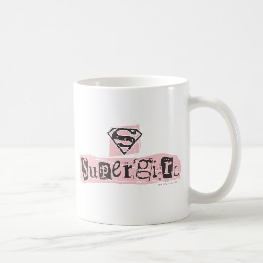 Supergirl Logo Ransom Note Koffiemok (Rechts)