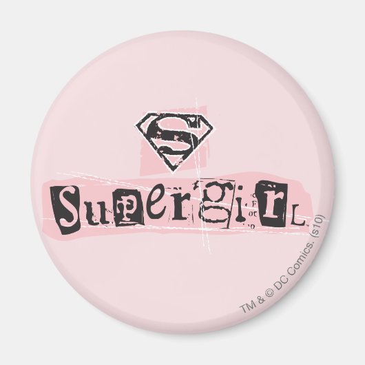 Supergirl Logo Ransom Note Magneet (Voorkant)