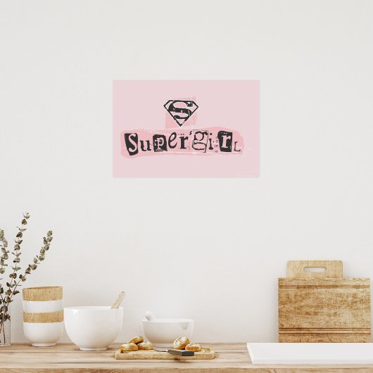 Supergirl Logo Ransom Note Poster (Keuken)