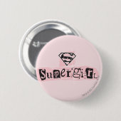Supergirl Logo Ransom Note Ronde Button 5,7 Cm (Voorkant /achterkant)