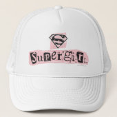 Supergirl Logo Ransom Note Trucker Pet (Voorkant)