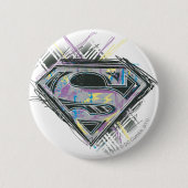 Supergirl Logo Ronde Button 5,7 Cm (Voorkant)