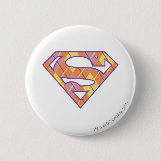 Supergirl Logo Ronde Button 5,7 Cm (Voorkant)