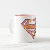 Supergirl Logo Tweekleurige Koffiemok (Voorkant links)
