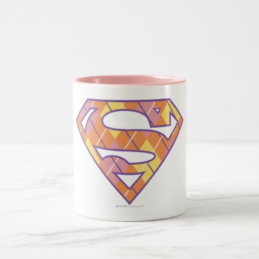 Supergirl Logo Tweekleurige Koffiemok (Center)