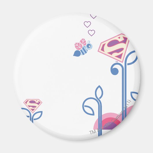 Supergirl Love Bee Magneet (Voorkant)