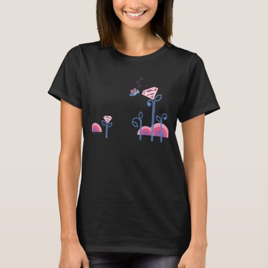 Supergirl Love Bee T-shirt (Voorkant)