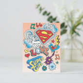Supergirl Love Briefkaart (Staand voorkant)