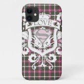 Supergirl Love Crest Case-Mate iPhone Case (Achterkant)