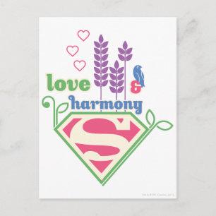 Supergirl Love & Harmony Briefkaart
