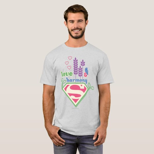 Supergirl Love & Harmony T-shirt (Voorkant volledig)