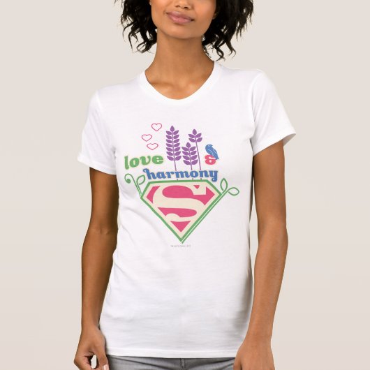Supergirl Love & Harmony T-shirt (Voorkant)