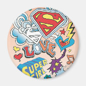Supergirl Love Magneet (Voorkant)