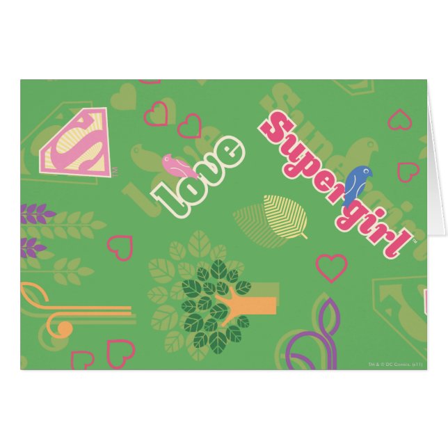 Supergirl Love Pattern (Voorkant Horizontaal)
