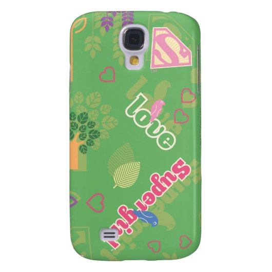 Supergirl Love Pattern Case-Mate Samsung Galaxy Hoesje (Achterkant)