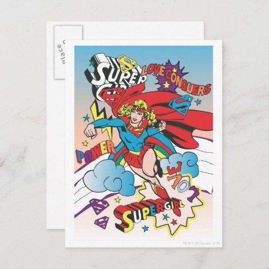 Supergirl Love Verkopers Briefkaart (Voorkant / Achterkant)