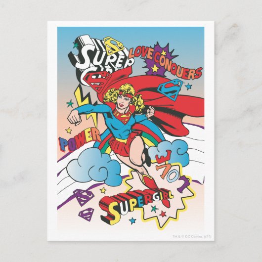 Supergirl Love Verkopers Briefkaart (Voorkant)