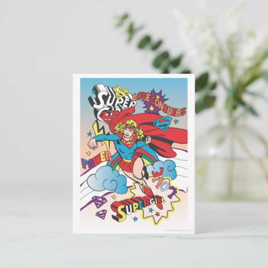 Supergirl Love Verkopers Briefkaart (Staand voorkant)