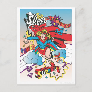 Supergirl Love Verkopers Briefkaart