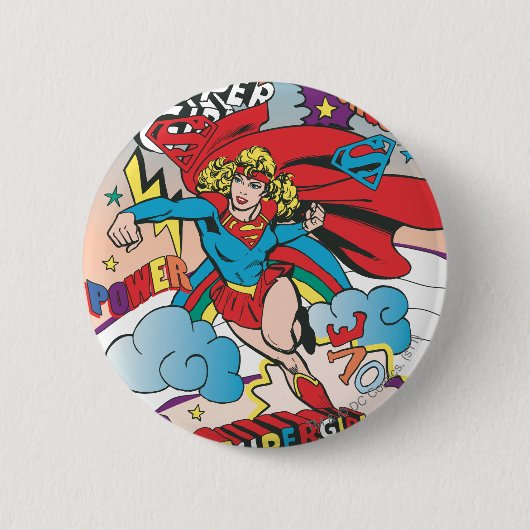 Supergirl Love Verkopers Ronde Button 5,7 Cm (Voorkant)
