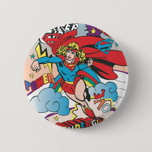 Supergirl Love Verkopers Ronde Button 5,7 Cm