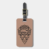 Supergirl Mandala Graphic Bagagelabel (Voorkant verticaal)
