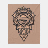 Supergirl Mandala Graphic Fleece Deken (Voorkant)