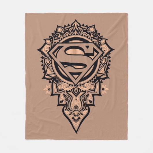 Supergirl Mandala Graphic Fleece Deken (Voorkant)