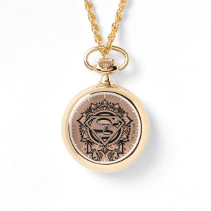 Supergirl Mandala Graphic Horloge