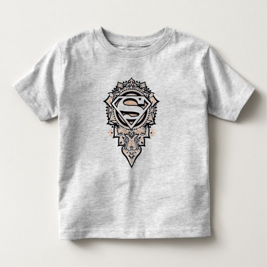 Supergirl Mandala Graphic Kinder Shirts (Voorkant)