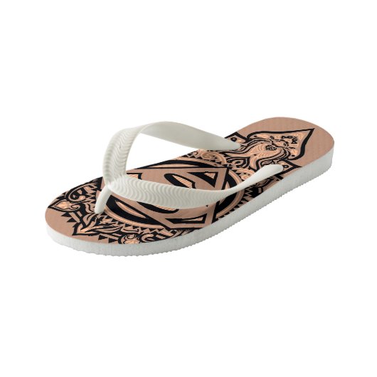 Supergirl Mandala Graphic Kinder Teenslippers (Schuin)