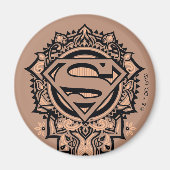 Supergirl Mandala Graphic Magneet (Voorkant)