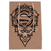 Supergirl Mandala Graphic Medium Cadeauzakje (Achterkant)
