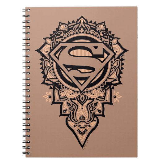 Supergirl Mandala Graphic Notitieboek (Voorkant)