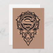 Supergirl Mandala Graphic Notitiekaartje (Voorkant / Achterkant)