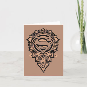 Supergirl Mandala Graphic Notitiekaartje