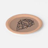 Supergirl Mandala Graphic Papieren Bordje (Gekanteld)
