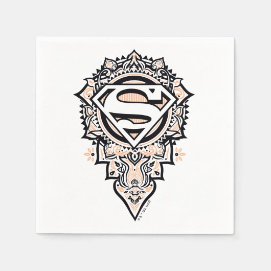 Supergirl Mandala Graphic Servet (Voorkant)