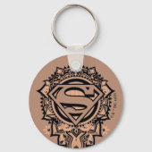 Supergirl Mandala Graphic Sleutelhanger (Voorkant)