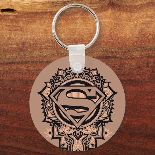 Supergirl Mandala Graphic Sleutelhanger (Achterkant)