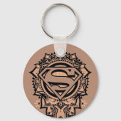 Supergirl Mandala Graphic Sleutelhanger (Achterkant)