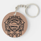 Supergirl Mandala Graphic Sleutelhanger (Achterkant)