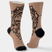 Supergirl Mandala Graphic Sokken (Gebogen)